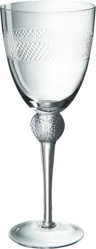 Sklenička na víno s proužkem Flute - ∅ 8,5 * 22,5 cm