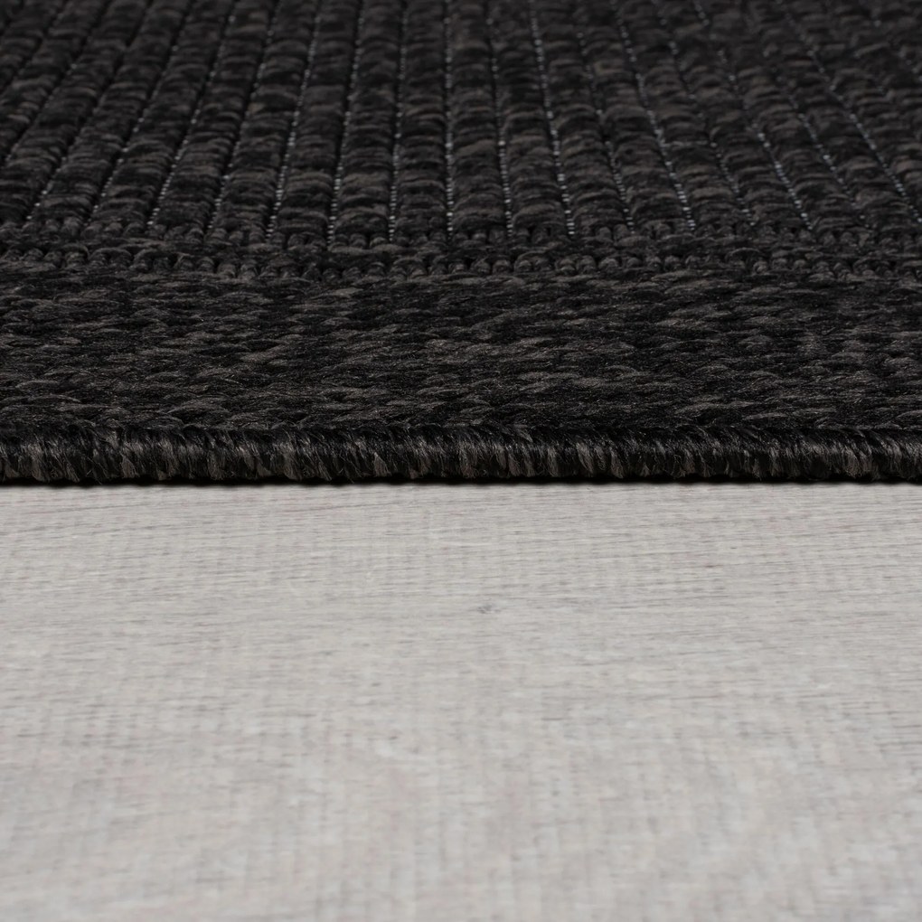 Flair Rugs koberce Kusový koberec Aruba Alfresco Weave Charcoal – na von aj na doma - 160x230 cm