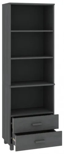 vidaXL Komoda tmavosivá 60x35x180 cm masívne borovicové drevo-