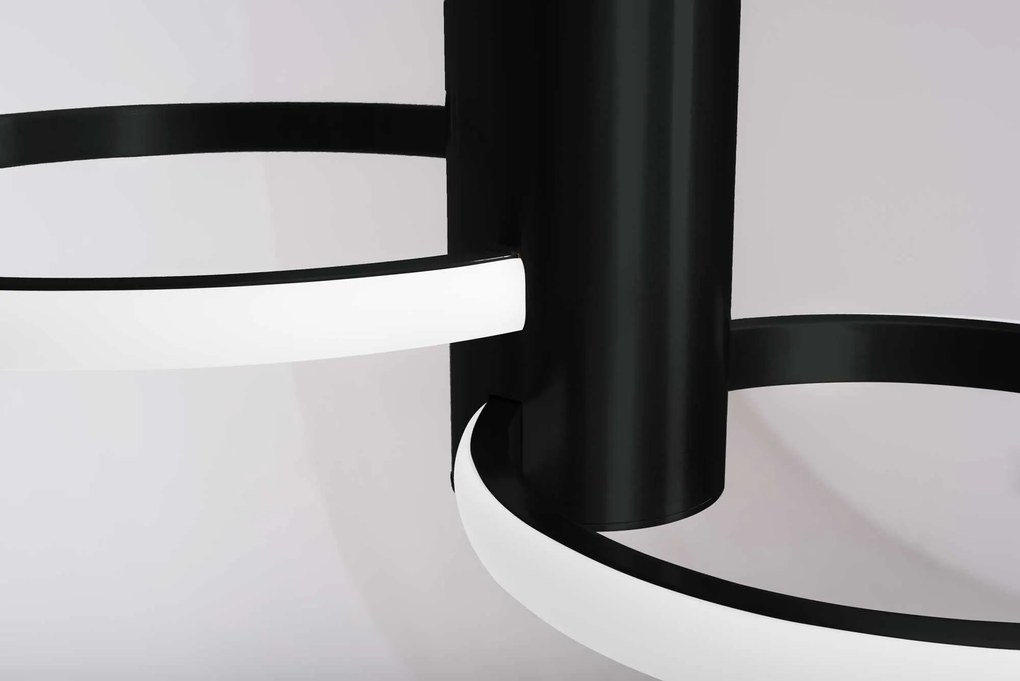 Toolight Toolight, LED stropné svietidlo 22W APP1401-CW, čierna, OSW-00959