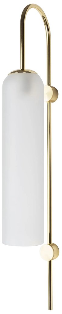 Toolight - Sklenená nástenná lampa APP664-1W, zlatá, OSW-04660