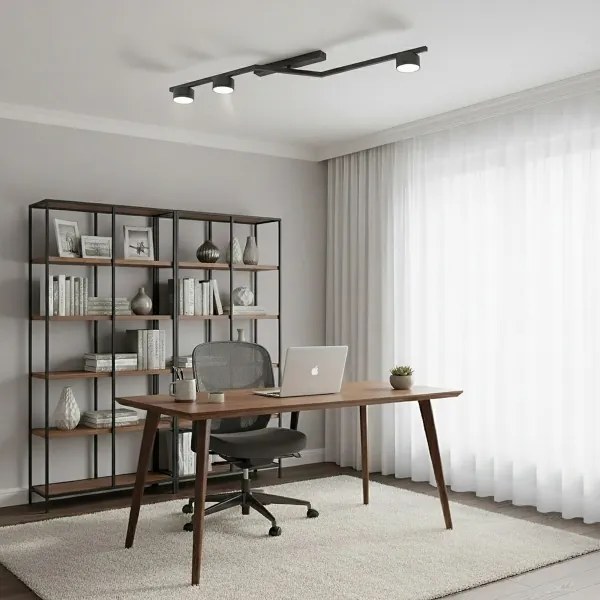 Stropné svietidlo SKAN 3xGX53/12W/230V čierne