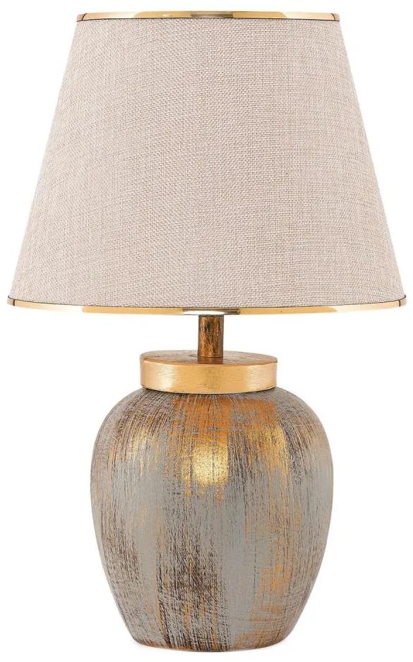 Stolná lampa 1xE27/40W/230V zlatá/béžová
