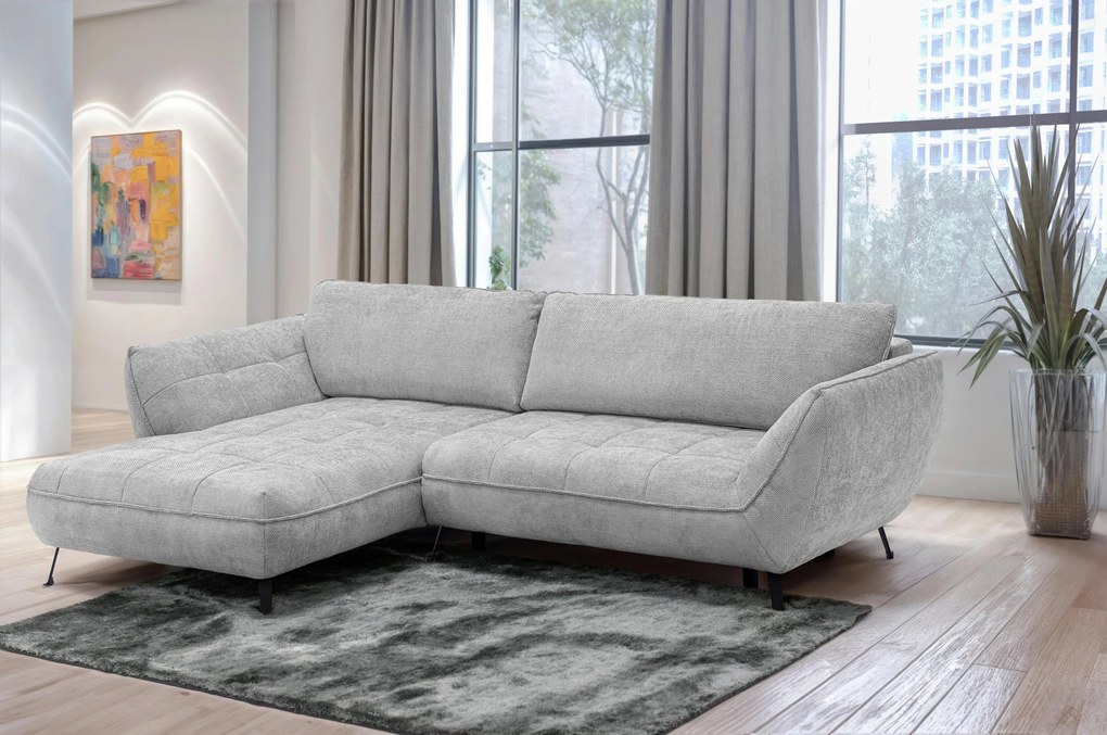 XXXLutz ROHOVÁ SEDAČKA, textil, svetlosivá MID.YOU - Sedačky - 000694008601