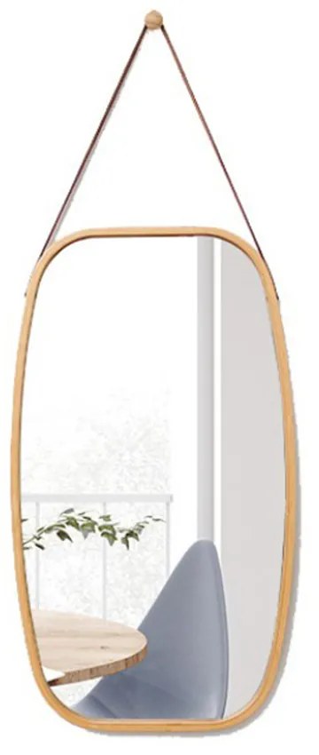 Prírodné bambusové zrkadlo LEMI 3