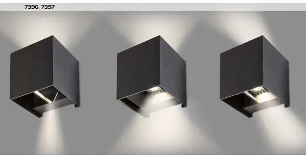 Rabalux 7396 - Vonkajšie nástenné svietidlo SOLIN 1xG9/42W/230V IP54 čierna