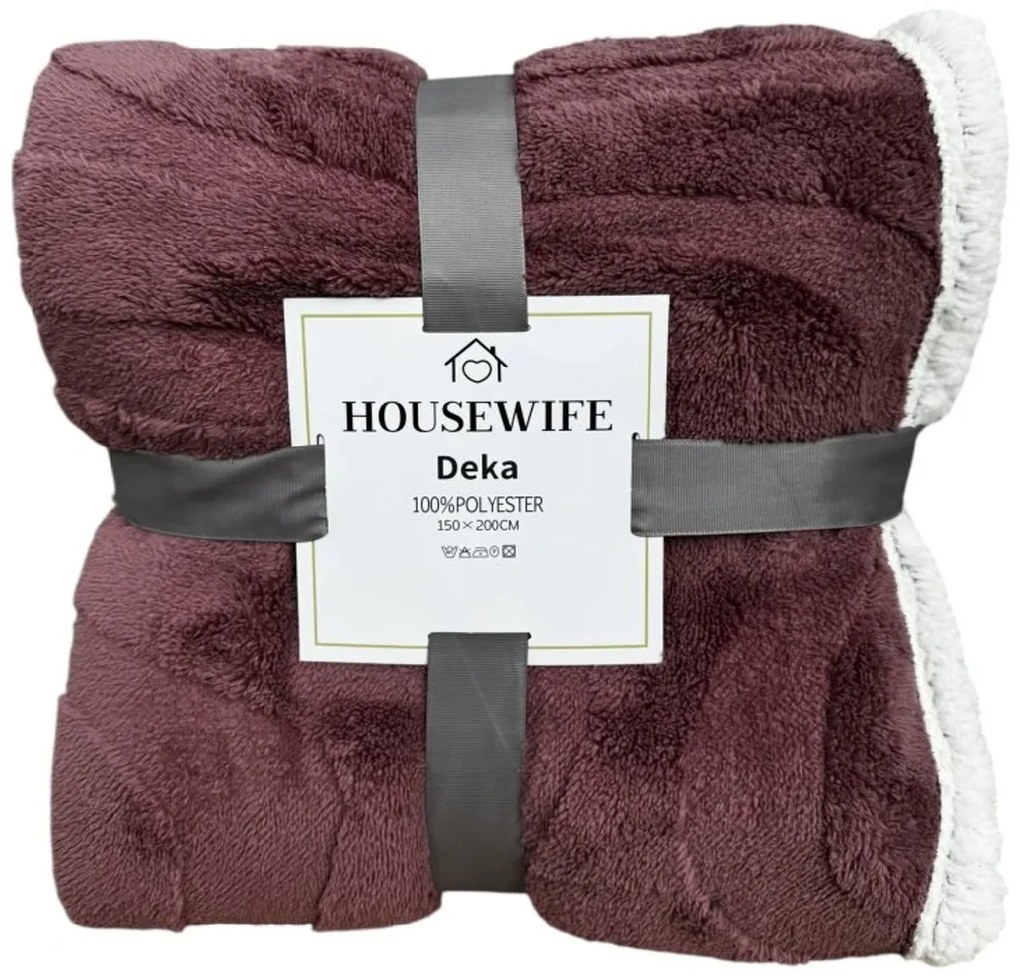 Luxusná baránková deka z mikroplyšu NESTIVE ružová Rozmer: 150 x 200 cm