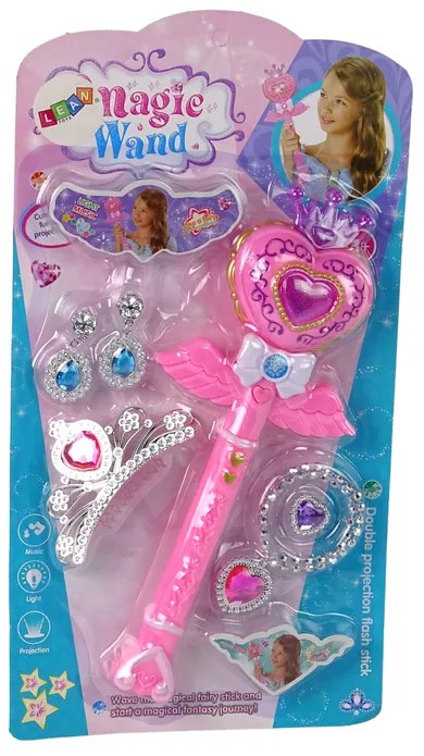 LEAN TOYS Čarovná sada interaktívna pre dievčatá ružová