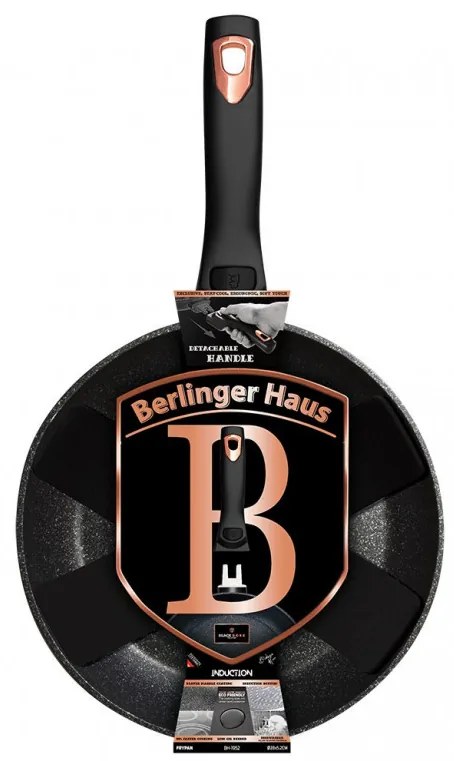 BERLINGER HAUS - Panvica odnímateľná rukoväť 28cm Black Rose