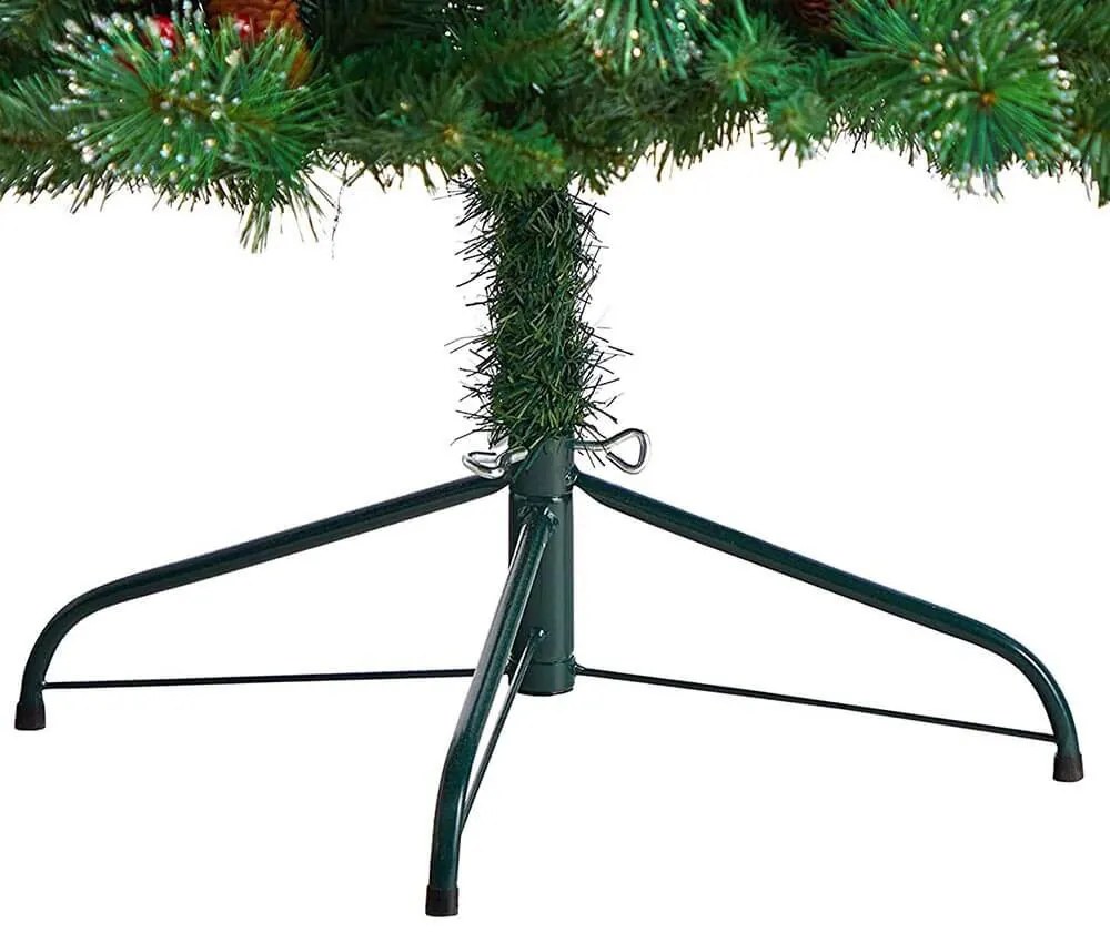 Vianočný stromček s LED diódami, rôzne typy, teplá biela, 100 LED- ov, 120 cm