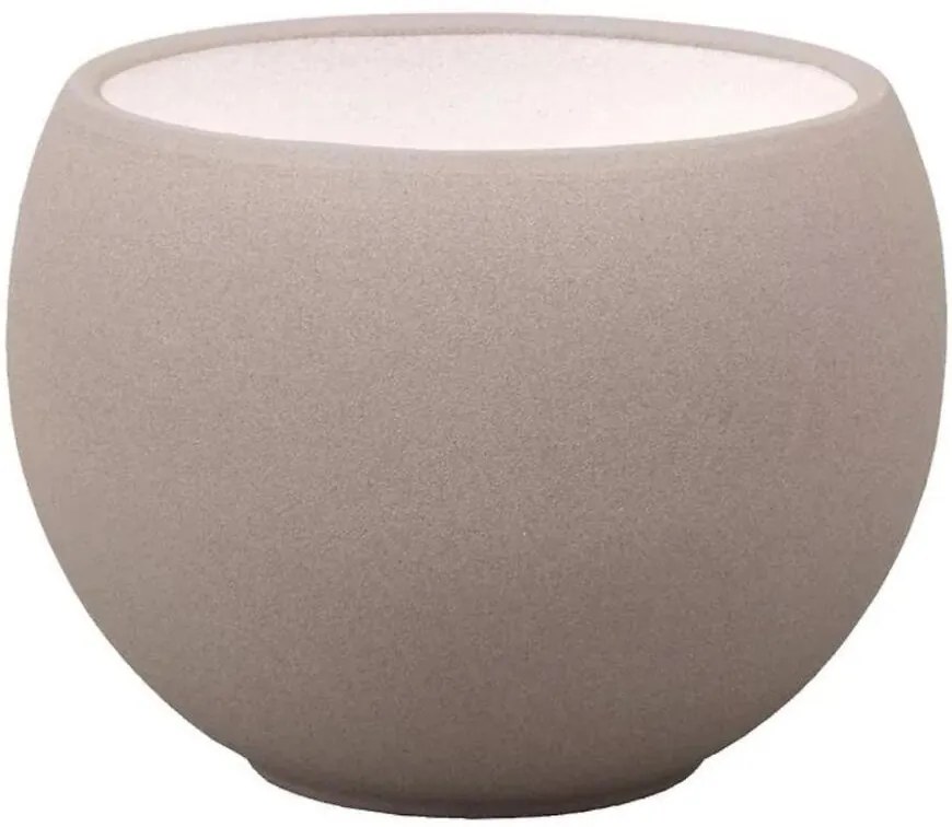 Obal na kvetináč  LUNA STRUKTUR d20cm hnedosivý mat