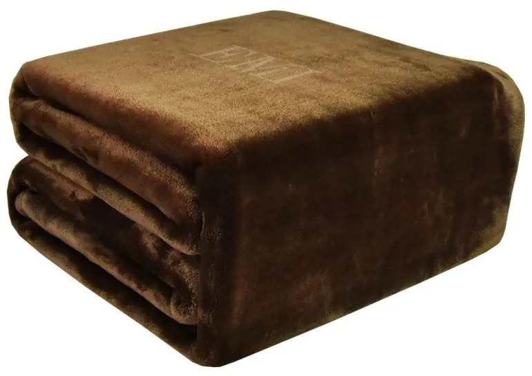 Deka tmavohnedá 150 x 200 cm EMI