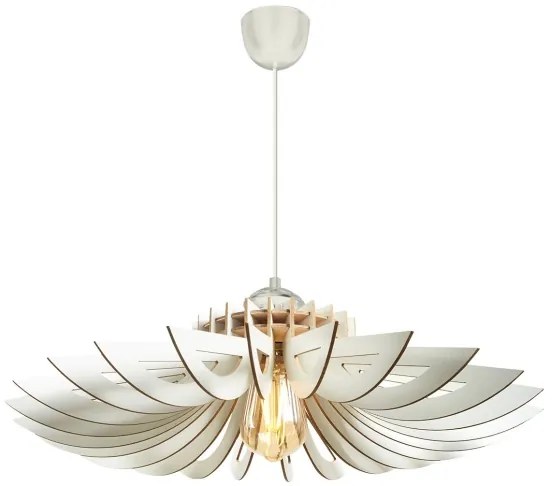 Luster na lanku 1xE27/60W/230V biela pr. 68 cm