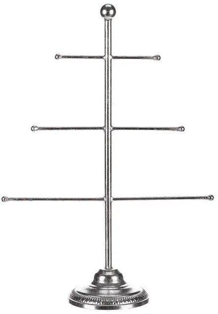 Autronic BONTEC Stojan kovový - na zavesenie ozdôb, strieborný Farba: Strieborná