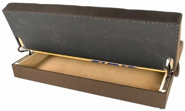 Pohovka Oskar II, sivá (sawana 21/bielé šití)
