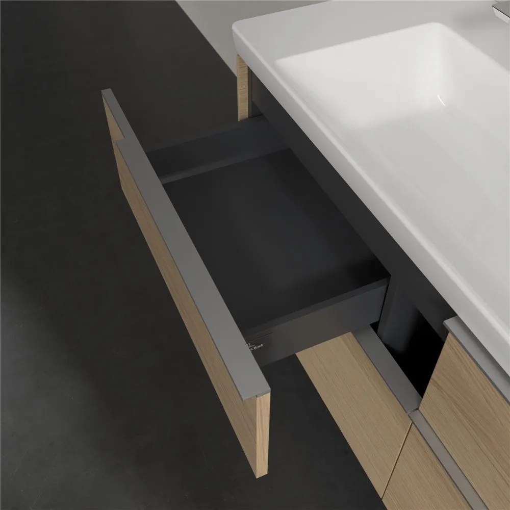 VILLEROY &amp; BOCH Subway 3.0 závesná skrinka pod umývadlo, 4 zásuvky, 1272 x 478 x 429 mm, Nordic Oak, C60200VJ