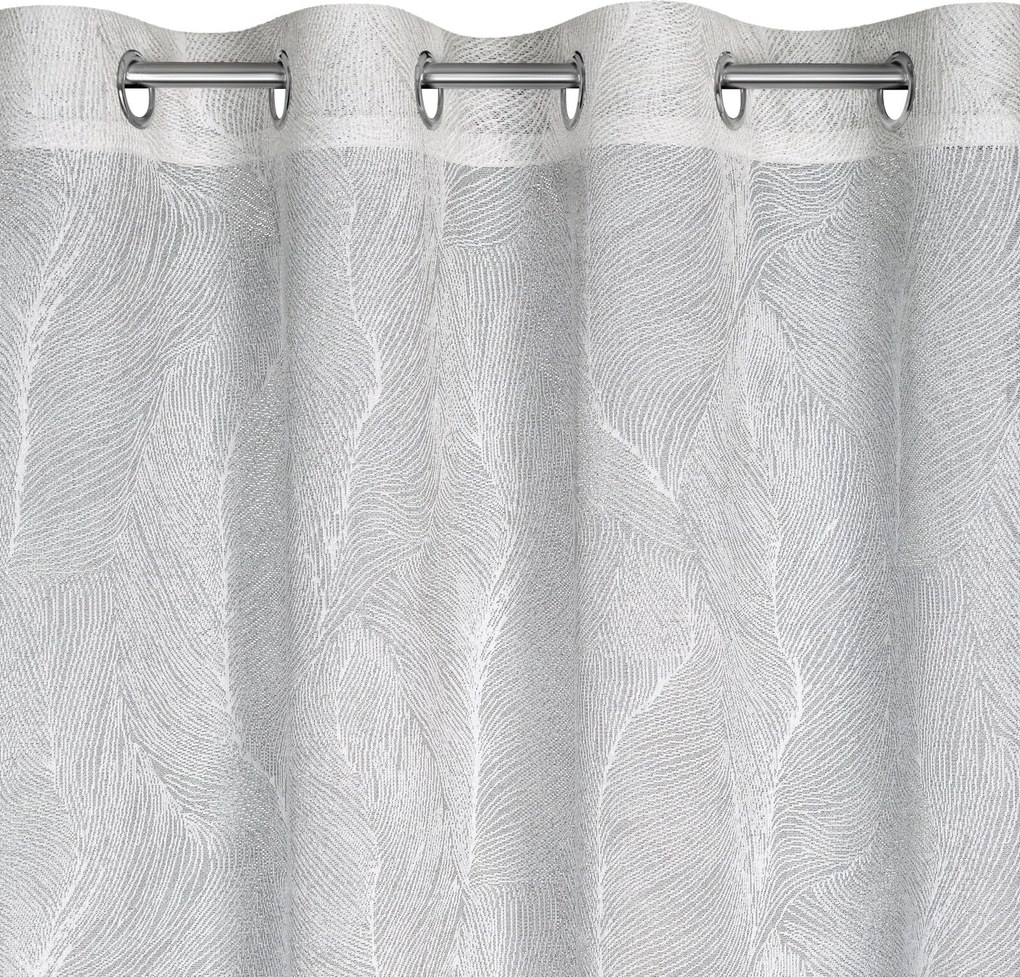 ZÁVES NA KRÚŽKOCH LINNEA 140X250 CM BIELA