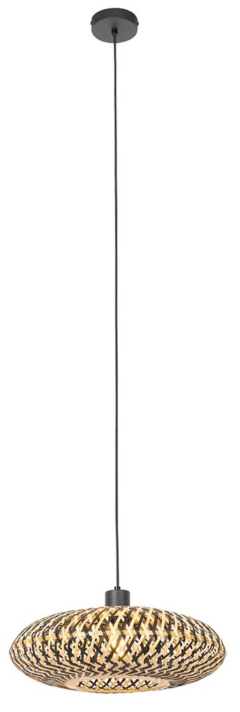 Orientálne závesné svietidlo čierny bambus 40 cm - Ostrava