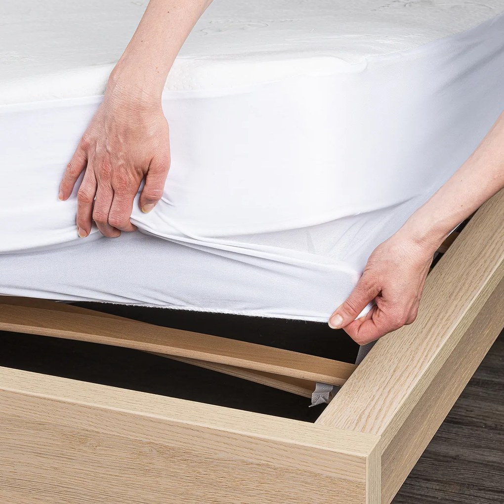 4home Aloe Vera Nepriepustný chránič matraca s lemom, 70 x 160 cm