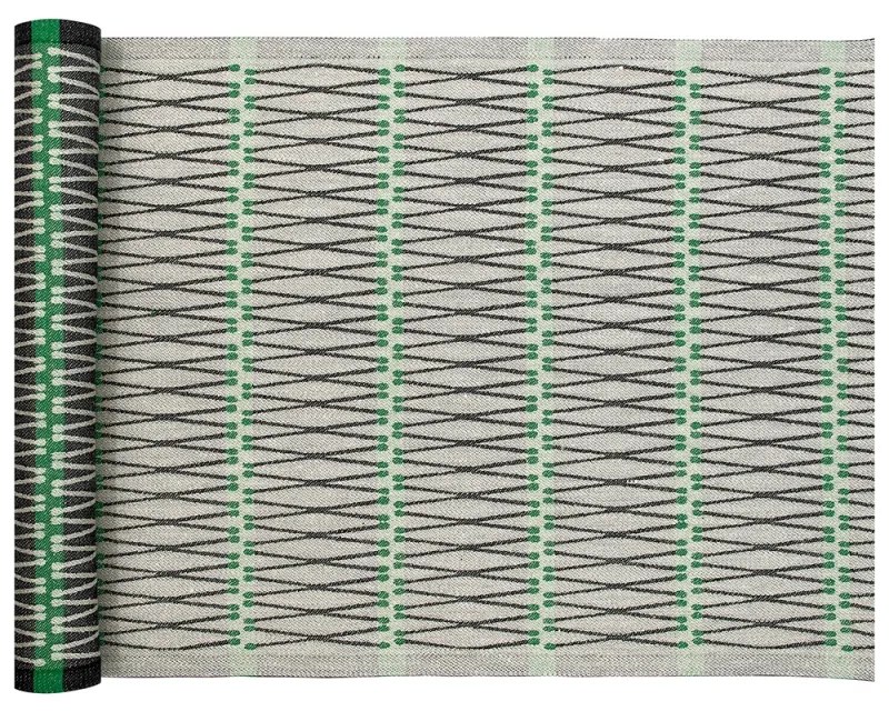 Podložka do sauny Tulitikku 46x150, ľan-zelená