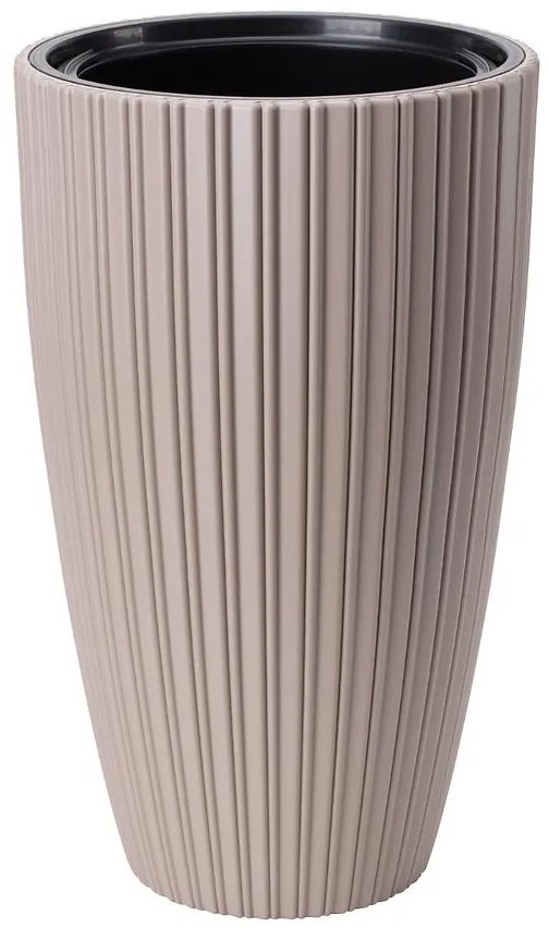 Kvetináč Mika Slim 30 béžový