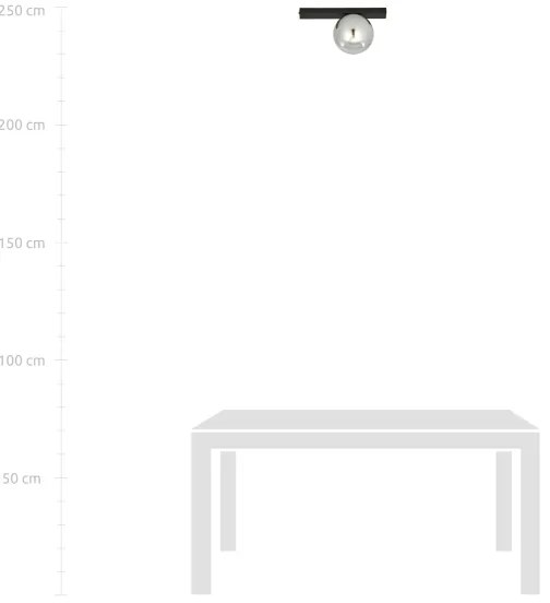 Stropné svietidlo FIT 1xE14/10W/230V čierna/šedá