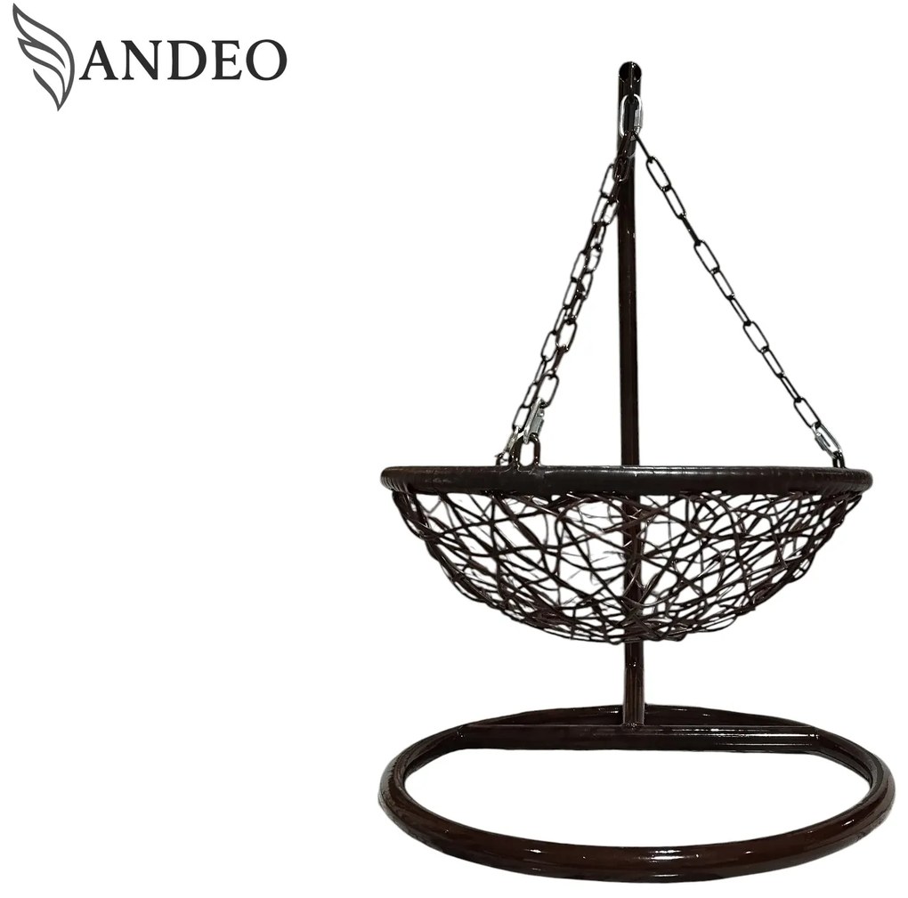 Závesné hojdacie kreslo pre mačky LILY - hnedé