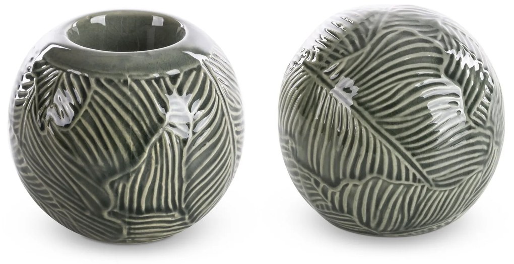 DEKORAČNÁ GUĽA DARA (01) (FI) 10X9 CM ZELENÁ