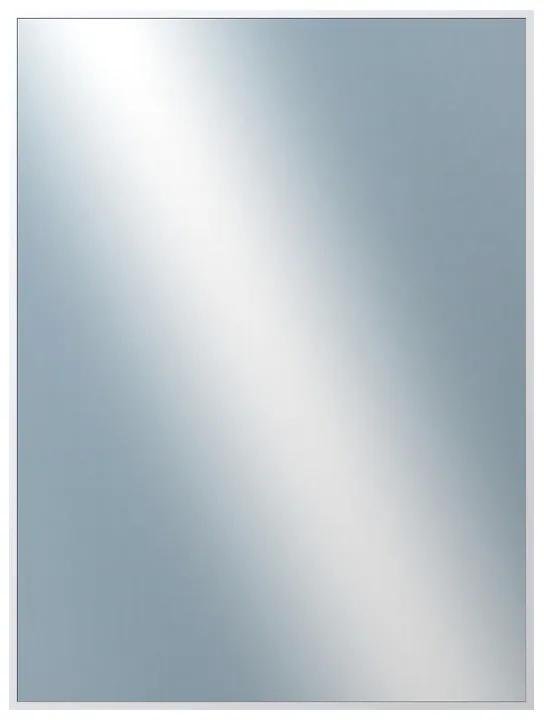 DANTIK - Zrkadlo v rámu, rozmer s rámom 60x80 cm z lišty Hliník biela (7003027)