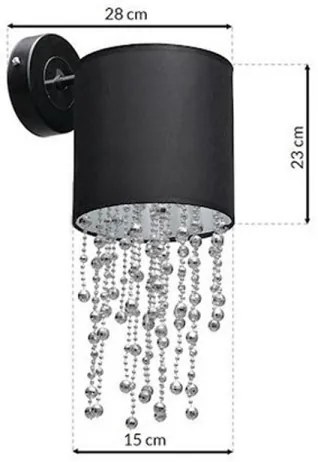 Nástenné svietidlo ALMERIA 1xE27/60W/230V