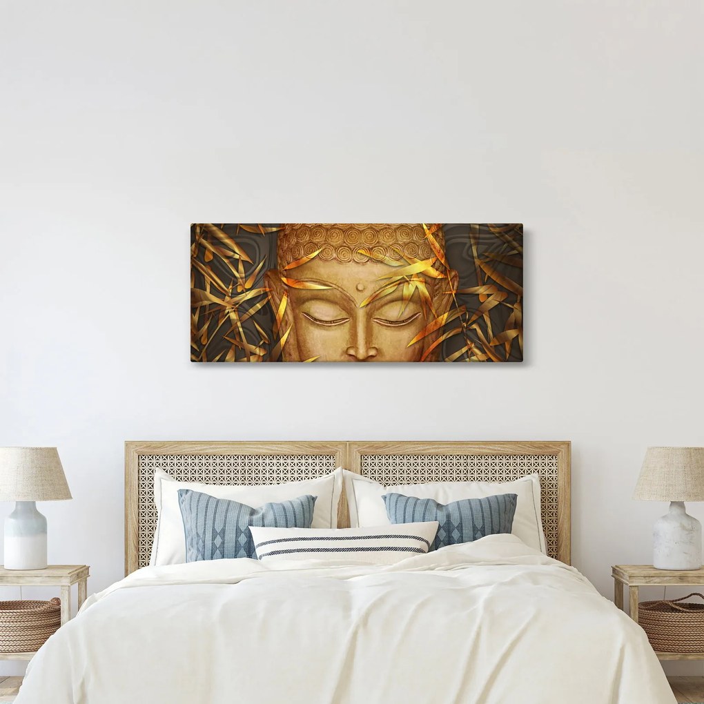 Obraz - Zlatý Budha (120x50 cm)