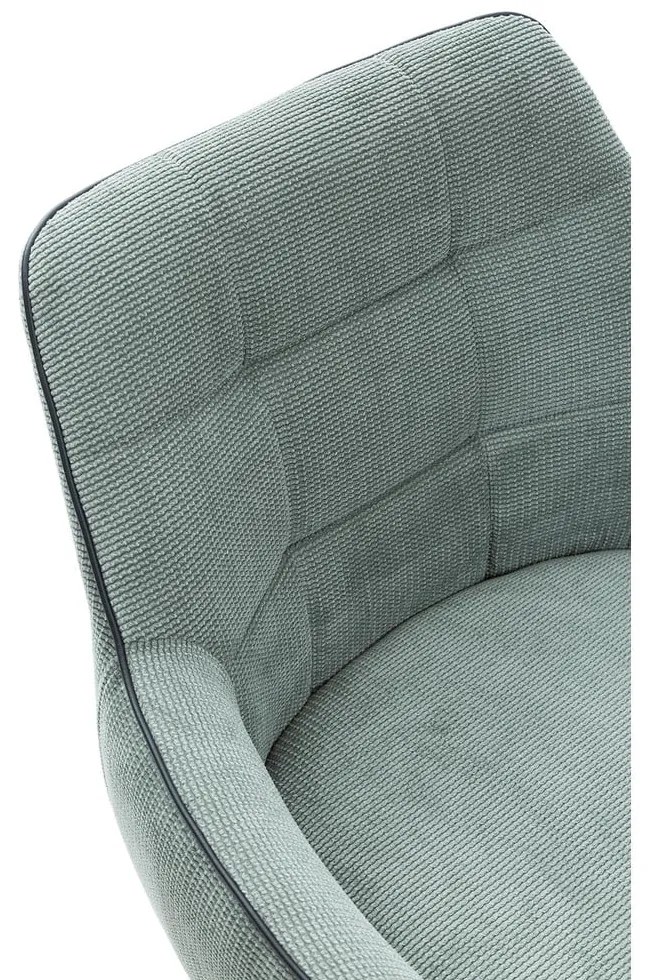 Zelené čalúnené jedálenské kreslá v súprave s podrúčkami 2 ks Donatelo – Marckeric