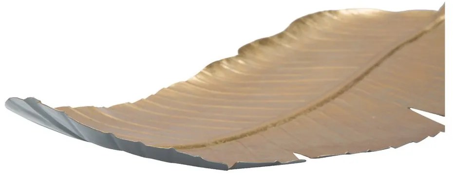 Dekorácia v zlatej farbe Mauro Ferretti Leaf, 55,5 × 18 cm