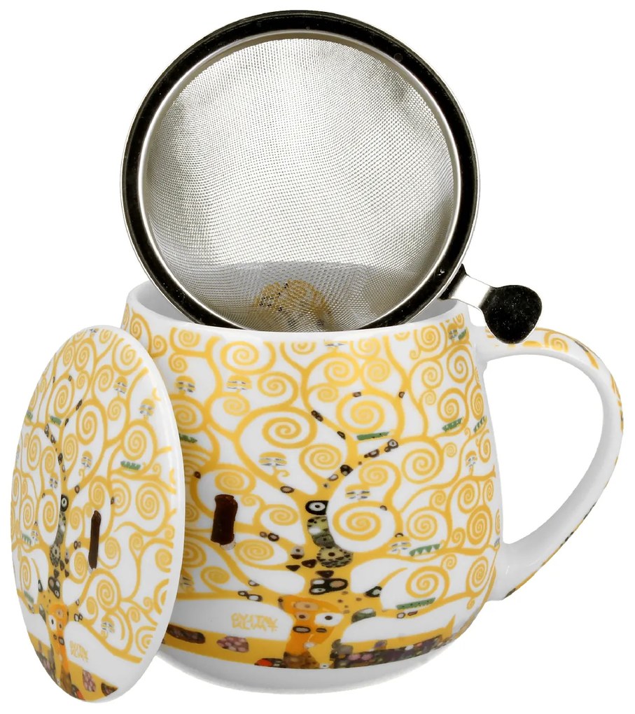 Čajová súprava Klimt Ecru Tree Of Life 430 ml