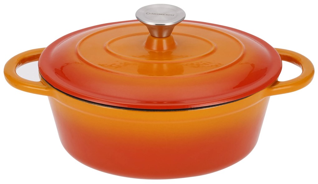 Silvercrest®  Liatinový pekáč, 3 l (oranžová)  (100393109)