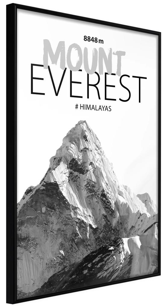 Artgeist Plagát - Mount Everest [Poster] Veľkosť: 20x30, Verzia: Zlatý rám s passe-partout