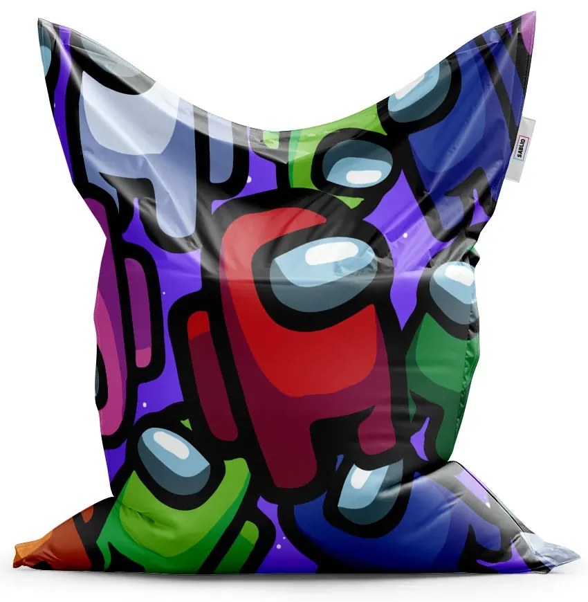 Sablio Sedací vak AMONG US Levitujúci - 200x140 cm