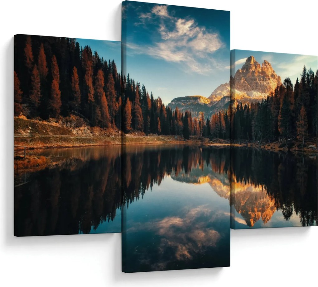 Obraz - Alpy, Taliansko, Dolomity, Lago Antorno (90x60 cm)
