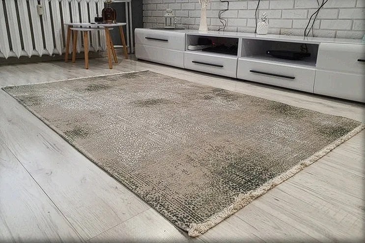 HU Béžovo-zelený orientálny koberec Banco 1030-GREEN Rozmer: 155x230 cm