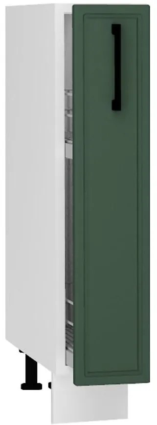 Kuchynská skrinka Emily D15 Cargo + kôš zelená mat