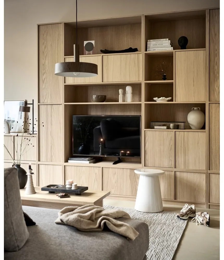 Modulárna knižnica v dekore duba v prírodnej farbe 157x199 cm Modulair – vtwonen