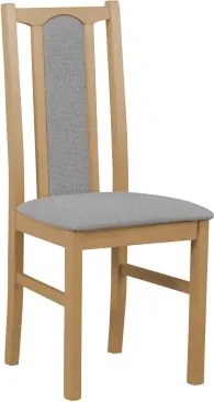 Jedálenská stolička Kolga, dub grandson/šedá tkanina%