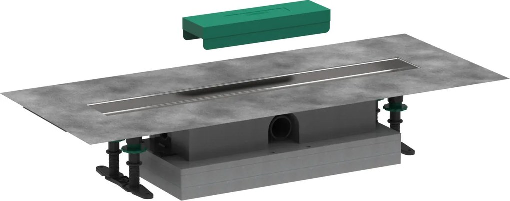 Hansgrohe uBox universal, úplná sada pre plochú inštaláciu - 1000 pre vrchné sady sprchových žľabov, HAN-56020180