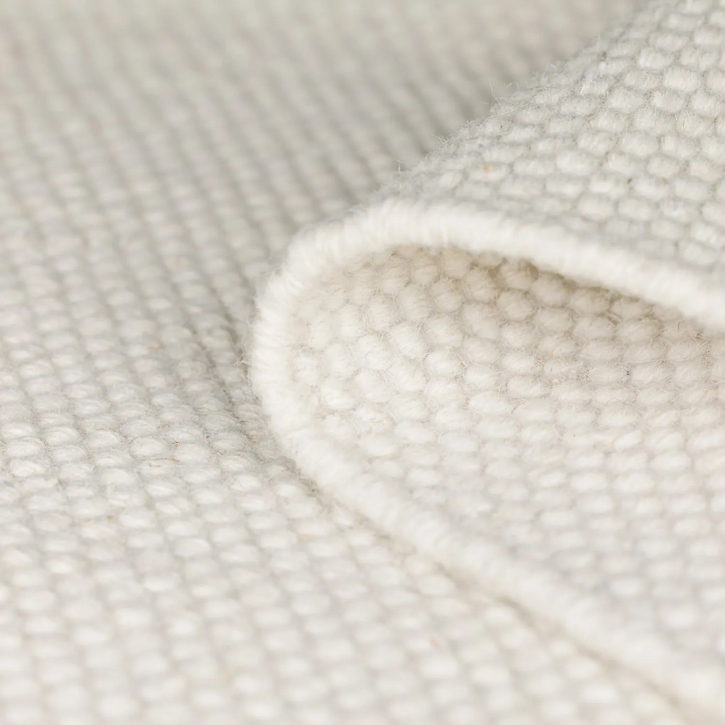 Behúň Wooly Dreamscape naturweiß, 80x300, biela, chodba / predsieň, My Flair