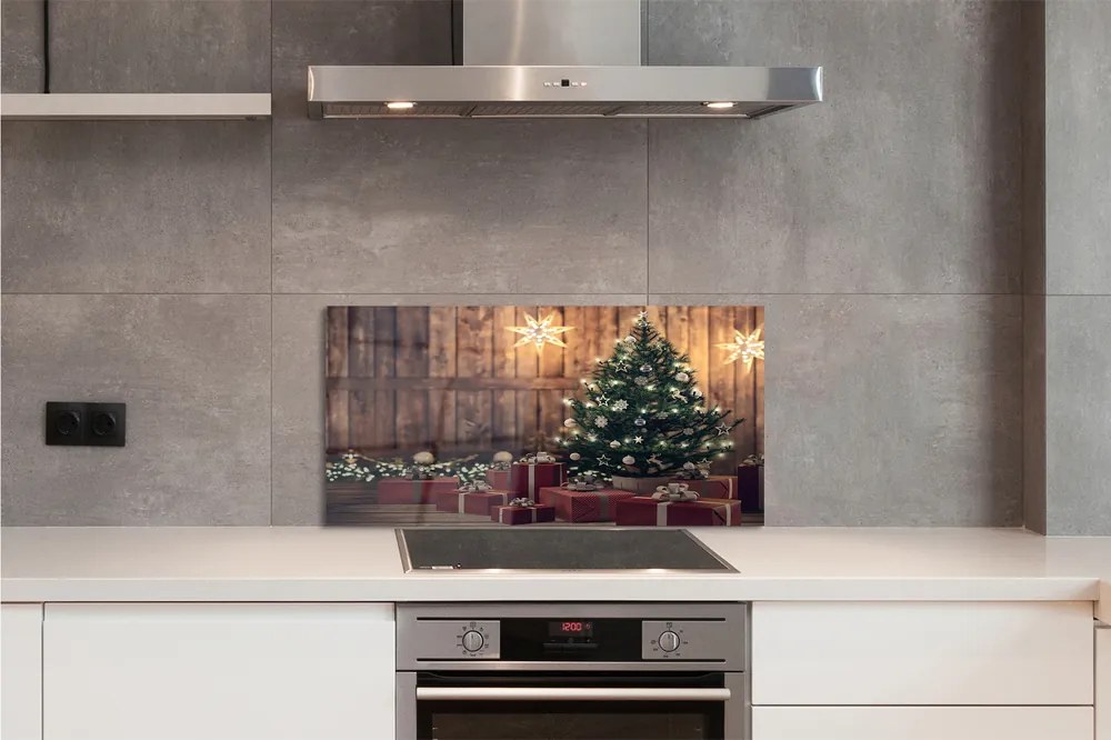 Nástenný panel  Darčeky Vianočný strom dekorácie dosky 120x60 cm