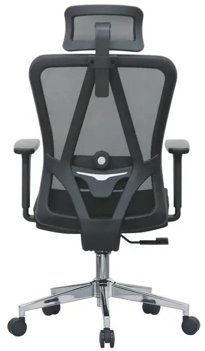 Kancelárska ergonomická stolička Neoseat BOROSI — sieť / látka, čierna, nosnosť 150 kg