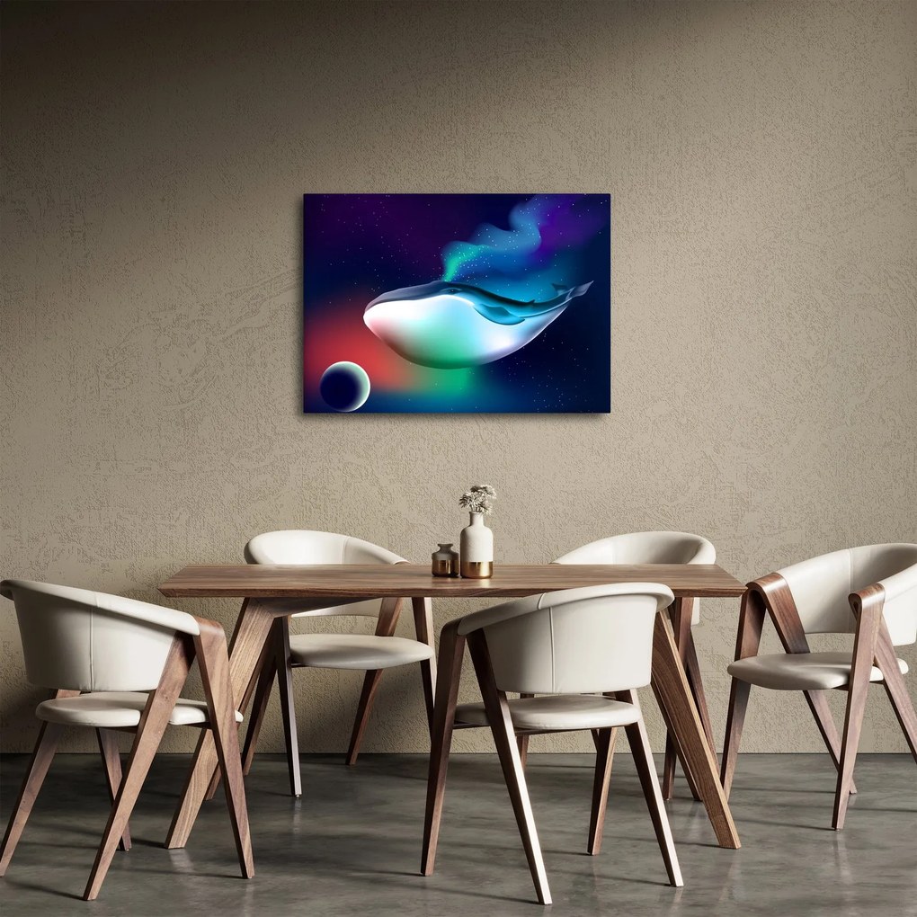Obraz - Vesmírna veľryba (70x50 cm)