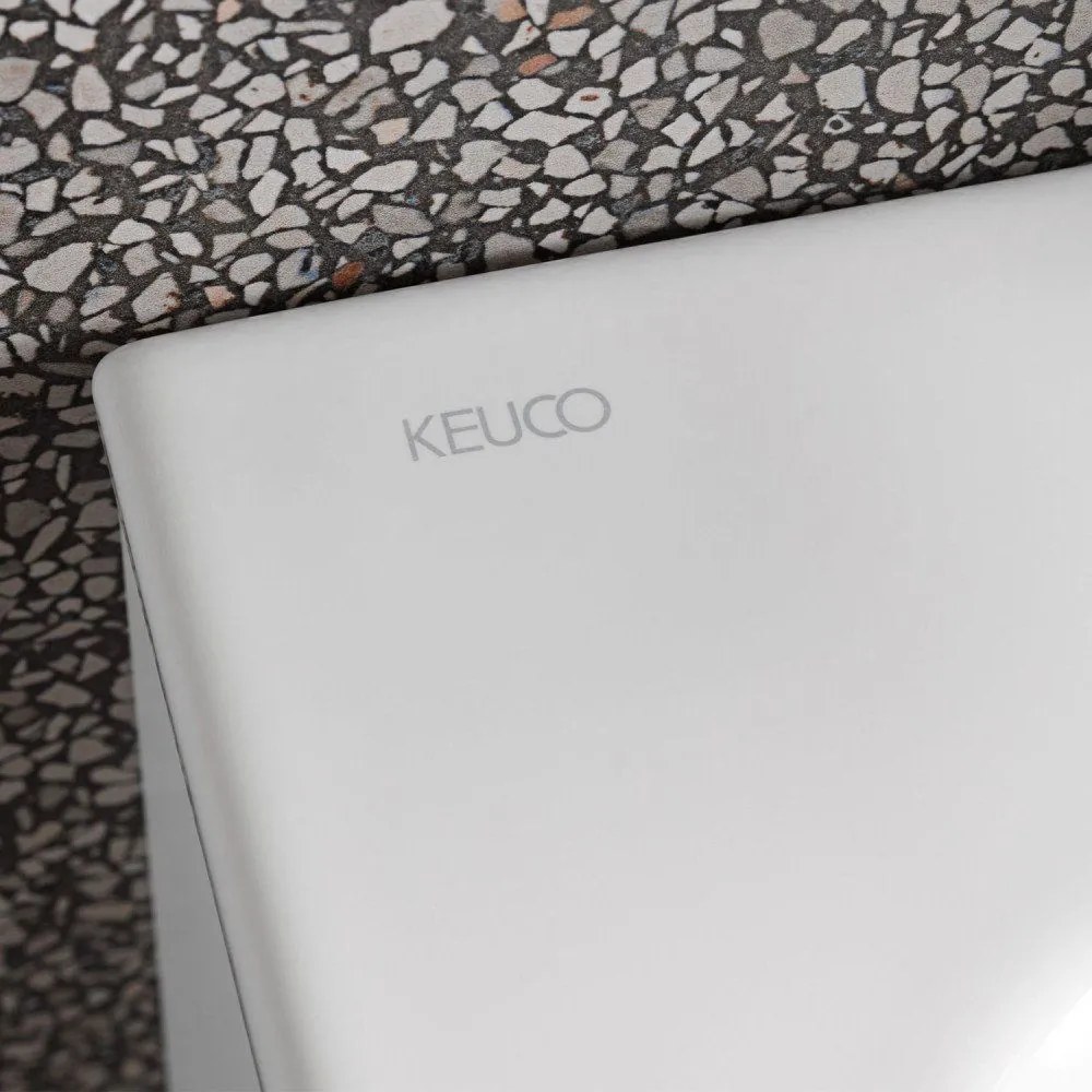 KEUCO Plan umývadlo do nábytku bez otvoru, bez prepadu, 1007 x 494 mm, biela, s povrchovou úpravou CleanPlus, 32970311000