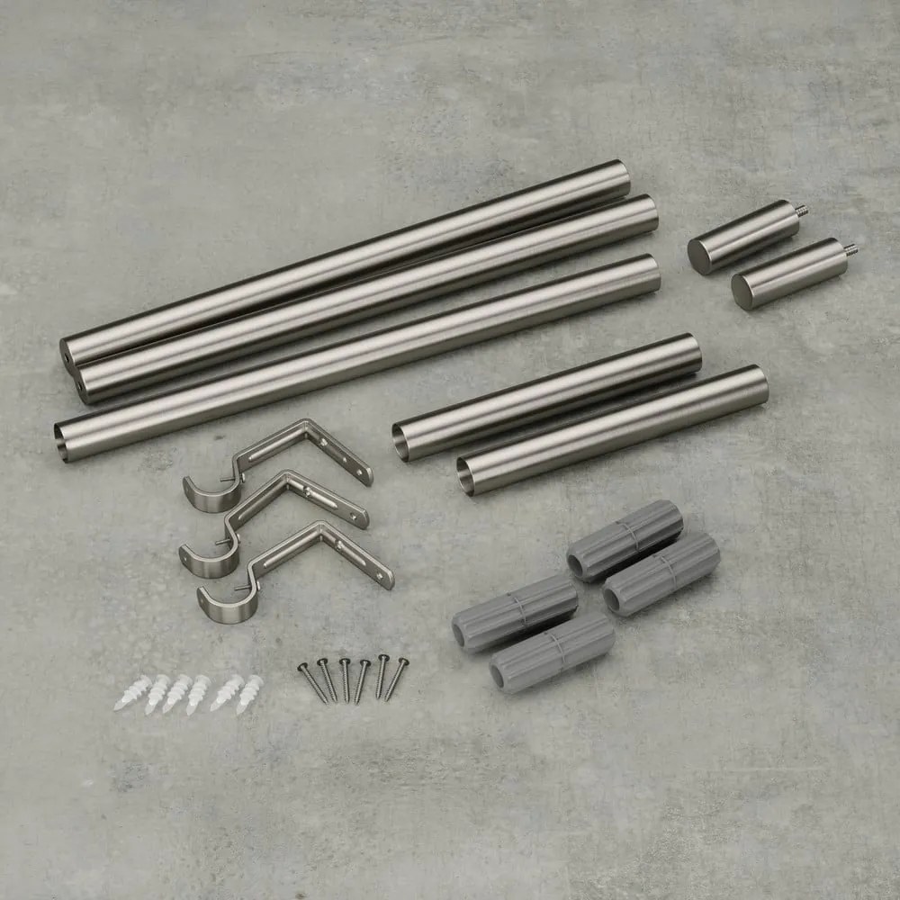 Oceľová roztiahnuteľná garniža 81 - 163 cm Zen – Umbra