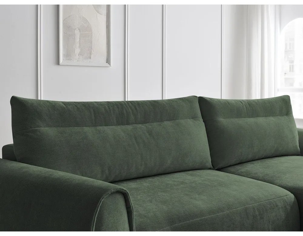 Tmavozelená rohová pohovka Aden – Bobochic Paris